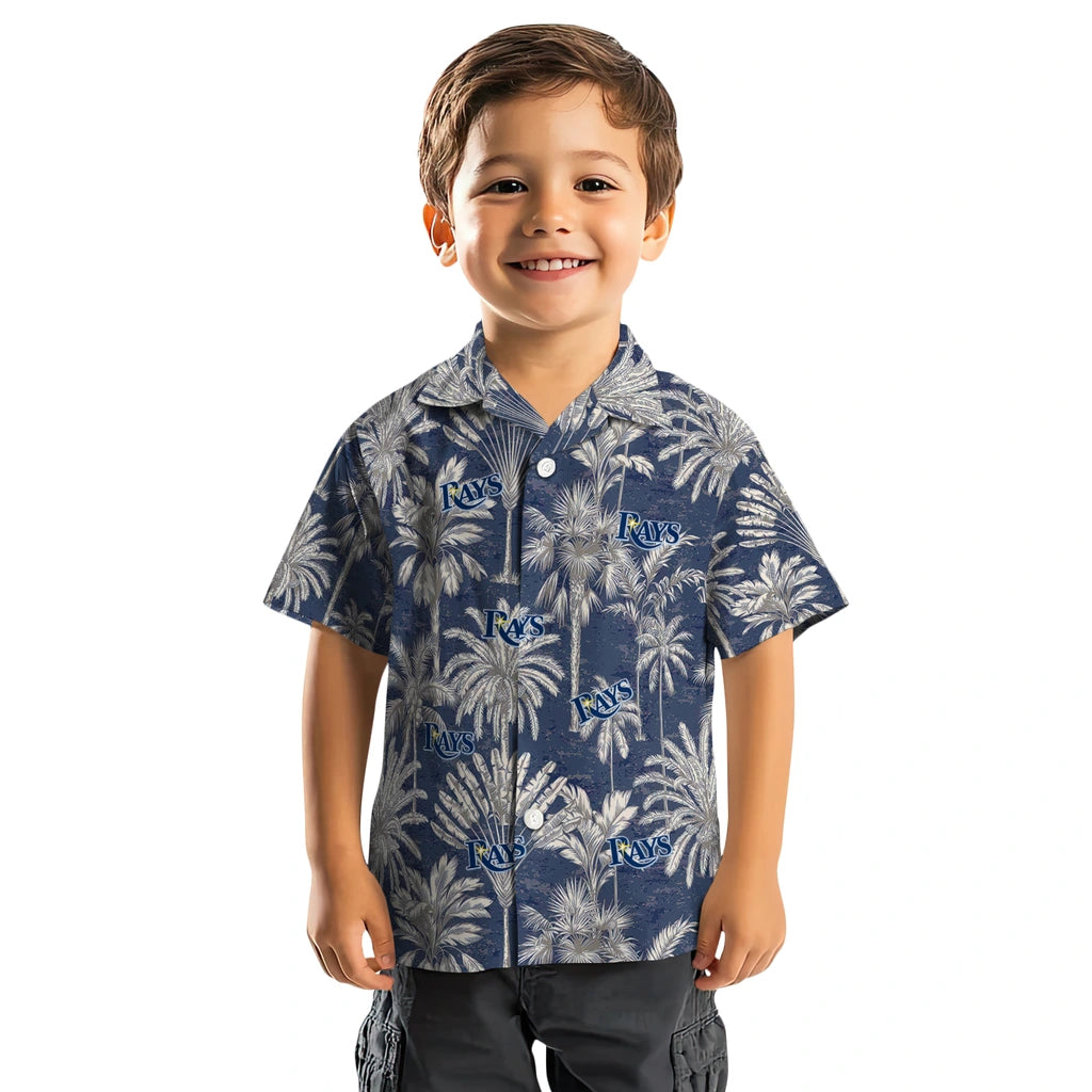 Tampa Bay Rays Hawaiian Shirt - Vintage Palm Tree | Moonbestprint