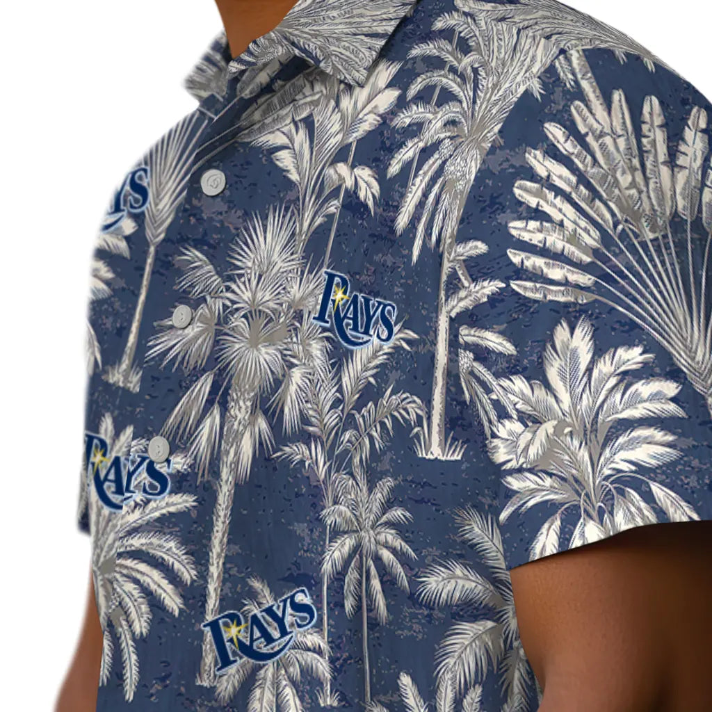 Tampa Bay Rays Hawaiian Shirt - Vintage Palm Tree | Moonbestprint
