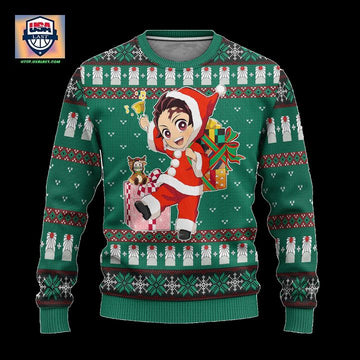 Tanjiro Kamado Demon Slayer Anime Ugly Christmas Sweater Xmas Gift ? Usalast