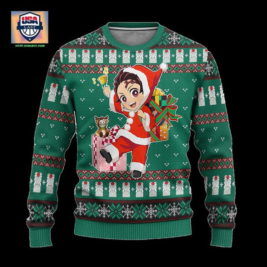 Tanjiro Kamado Demon Slayer Anime Ugly Christmas Sweater Xmas Gift ? Usalast