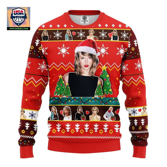 Taylor Swift Ugly Christmas Sweater Red Amazing Gift Idea Thanksgiving Gift ? Usalast