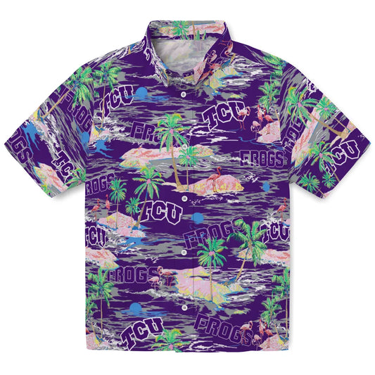 TCU Horned Frogs Flamingo Retreat 2026 Hawaiian Shirt – Moonbestprint