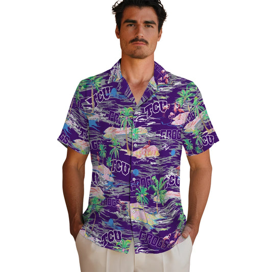 TCU Horned Frogs Flamingo Retreat 2026 Hawaiian Shirt – Moonbestprint
