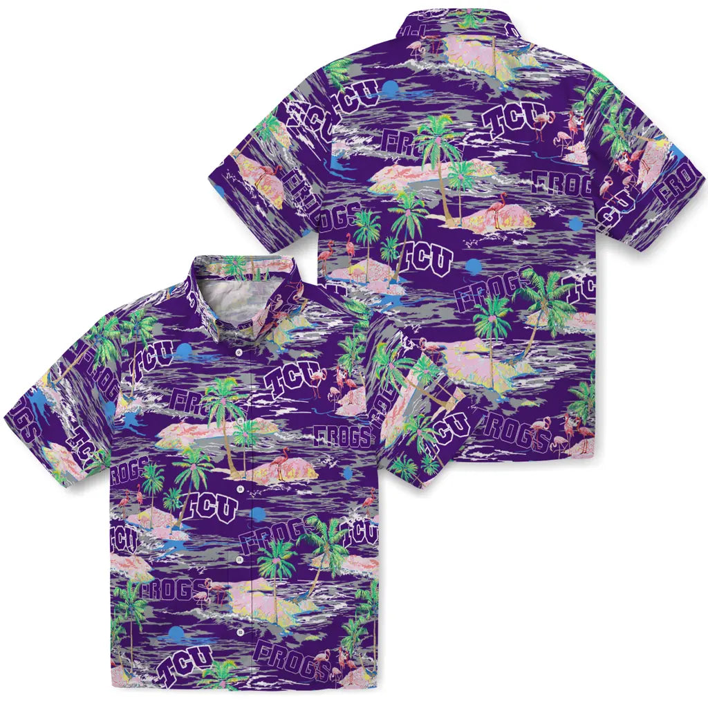 TCU Horned Frogs Flamingo Retreat 2026 Hawaiian Shirt – Moonbestprint