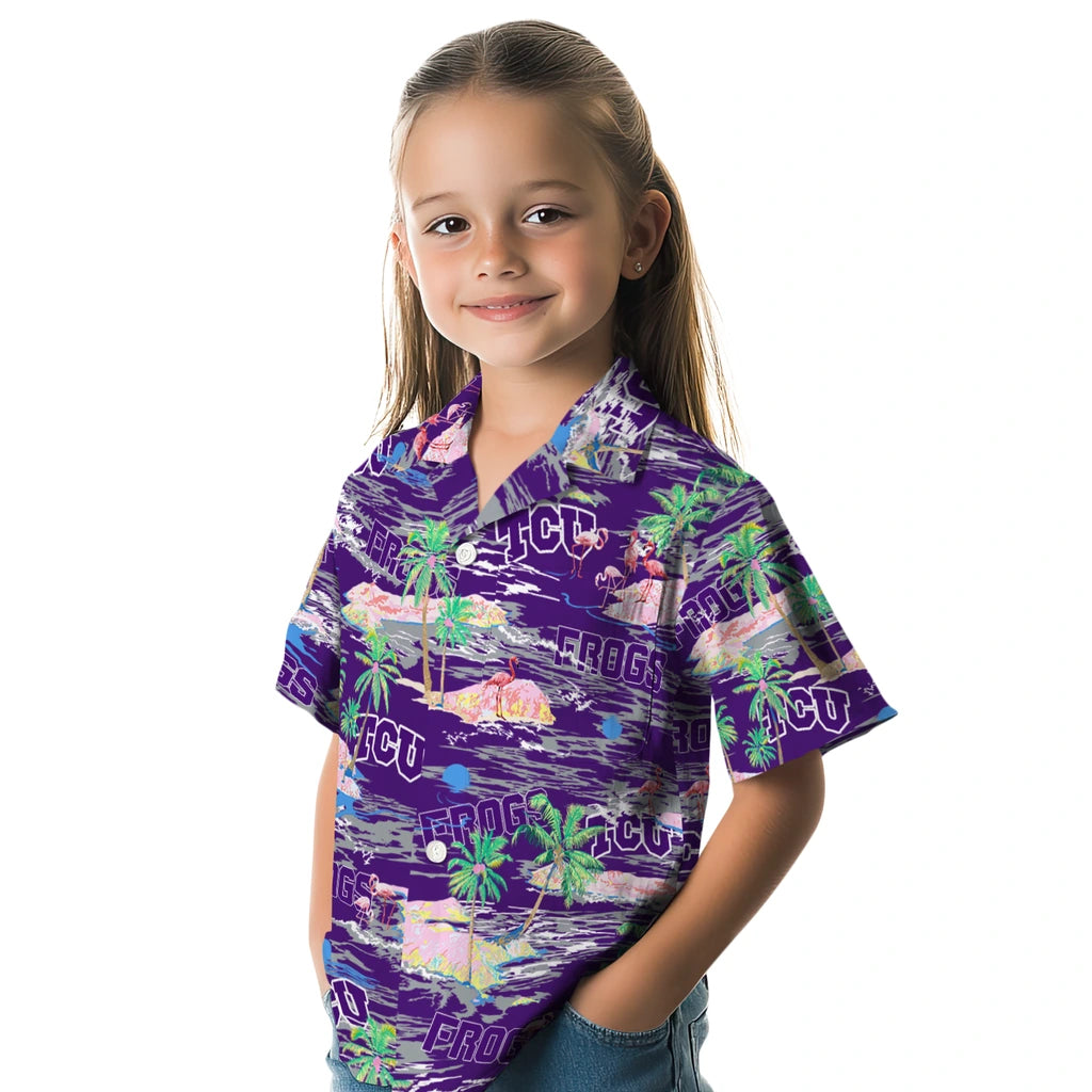 TCU Horned Frogs Flamingo Retreat 2026 Hawaiian Shirt – Moonbestprint