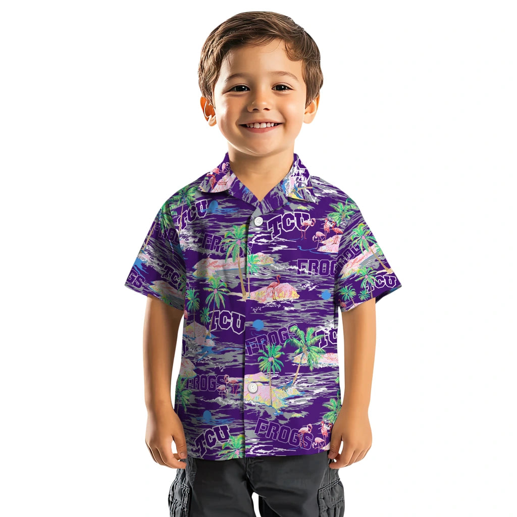 TCU Horned Frogs Flamingo Retreat 2026 Hawaiian Shirt – Moonbestprint
