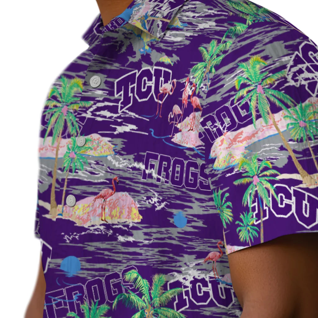 TCU Horned Frogs Flamingo Retreat 2026 Hawaiian Shirt – Moonbestprint