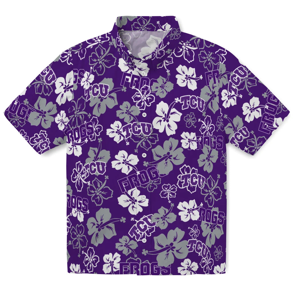 TCU Horned Frogs Hibiscus Bloom Hawaiian Shirt – Moonbestprint
