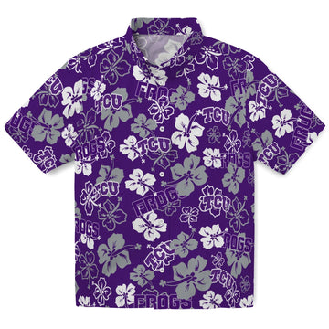 TCU Horned Frogs Hibiscus Bloom Hawaiian Shirt – Moonbestprint