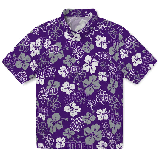 TCU Horned Frogs Hibiscus Bloom Hawaiian Shirt – Moonbestprint