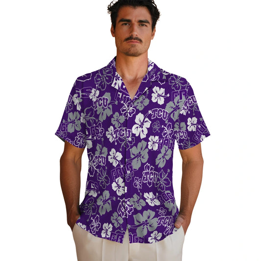 TCU Horned Frogs Hibiscus Bloom Hawaiian Shirt – Moonbestprint