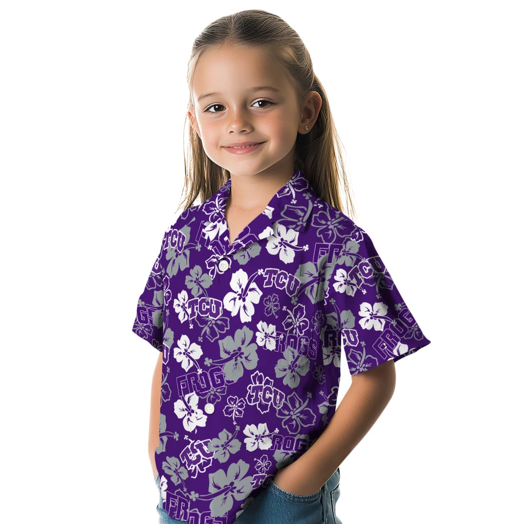 TCU Horned Frogs Hibiscus Bloom Hawaiian Shirt – Moonbestprint