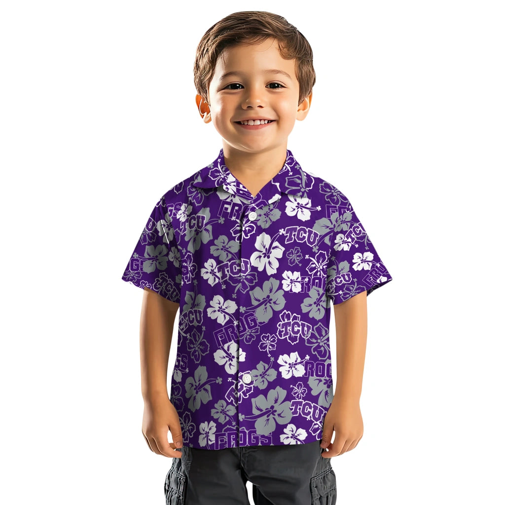 TCU Horned Frogs Hibiscus Bloom Hawaiian Shirt – Moonbestprint