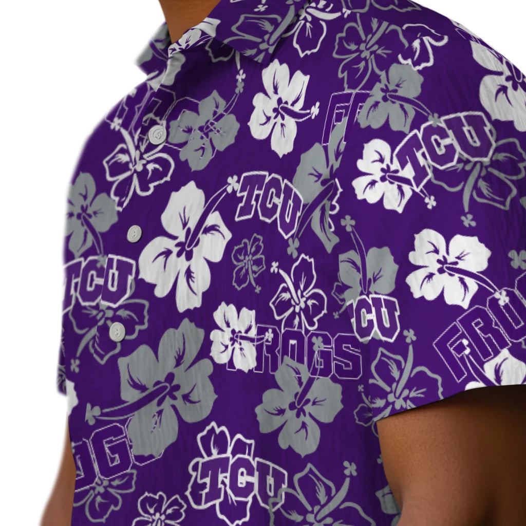 TCU Horned Frogs Hibiscus Bloom Hawaiian Shirt – Moonbestprint