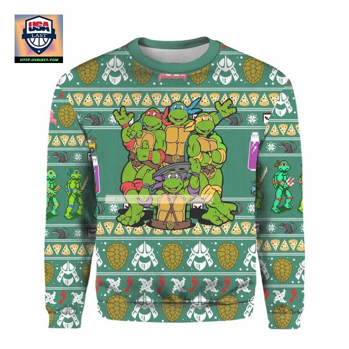 Teenage Mutant Ninja Turtles Heroes Ugly Christmas 3D Sweater ? Usalast