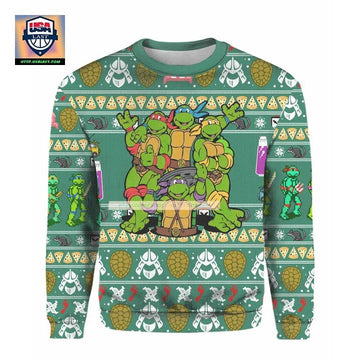 Teenage Mutant Ninja Turtles Heroes Ugly Christmas 3D Sweater ? Usalast