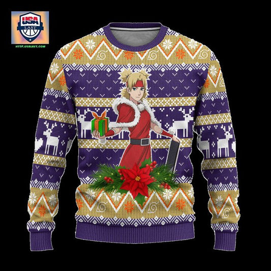 Temari Ugly Christmas Sweater Custom Naruto Anime Xmas Gift ? Usalast