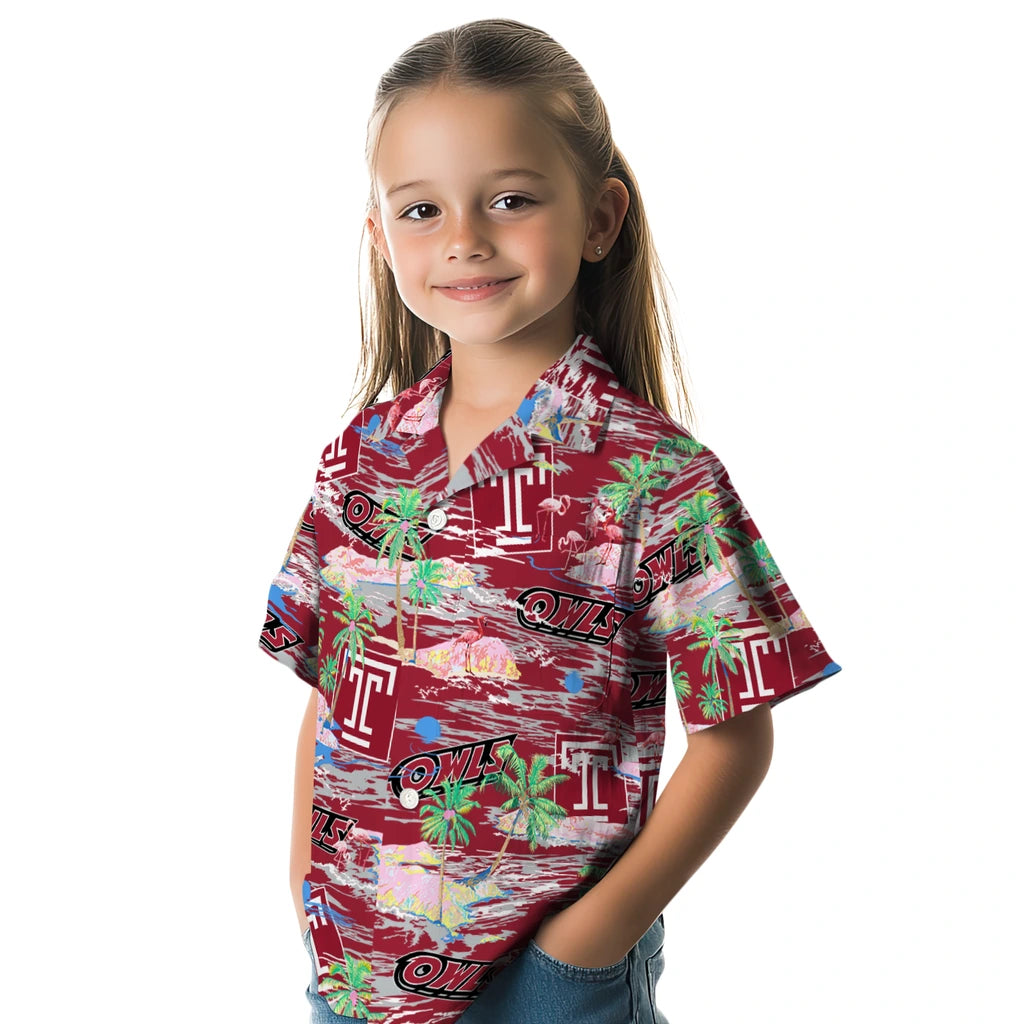Temple Owls Flamingo Retreat 2026 Hawaiian Shirt – Moonbestprint