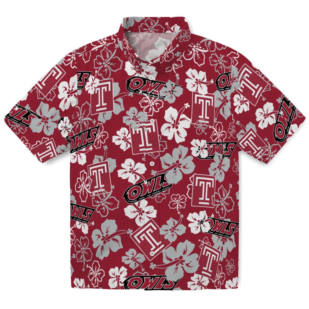 Temple Owls Hibiscus Bloom Hawaiian Shirt – Moonbestprint