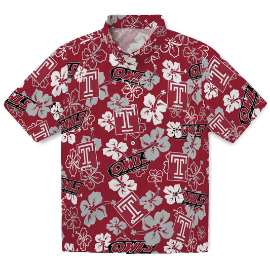Temple Owls Hibiscus Bloom Hawaiian Shirt – Moonbestprint