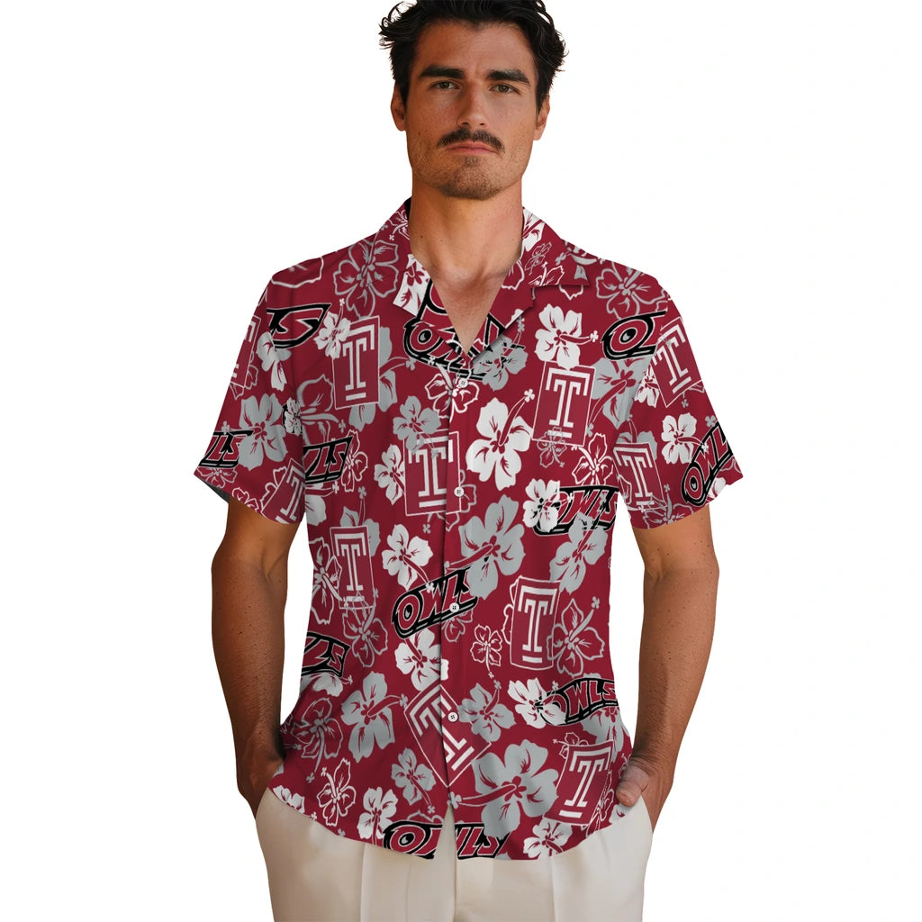 Temple Owls Hibiscus Bloom Hawaiian Shirt – Moonbestprint