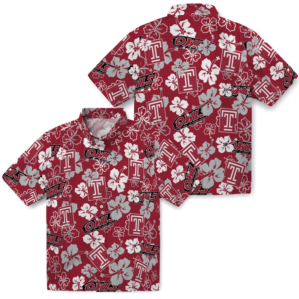 Temple Owls Hibiscus Bloom Hawaiian Shirt – Moonbestprint