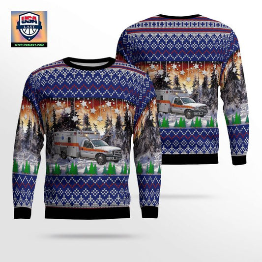 Tennessee Cumberland County EMS Christmas Sweater 3D ? Usalast