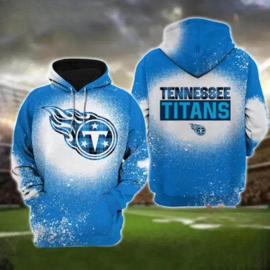 Tennessee Team Titanss 3D BlueNFL 3D All Over Print Hoodie -Moonbestprint