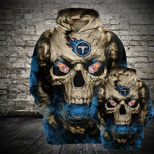 Tennessee Titans Football Loose Hooded Sports Casual NFL 3D All Over Print Hoodie -Moonbestprint