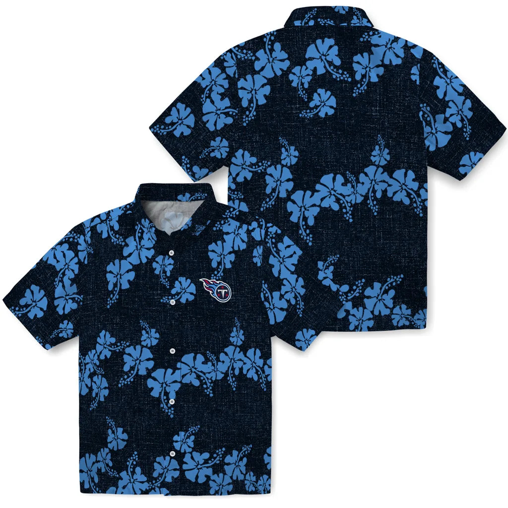 Tennessee Titans Hawaiian Shirt - 50th State Flower | Moonbestprint