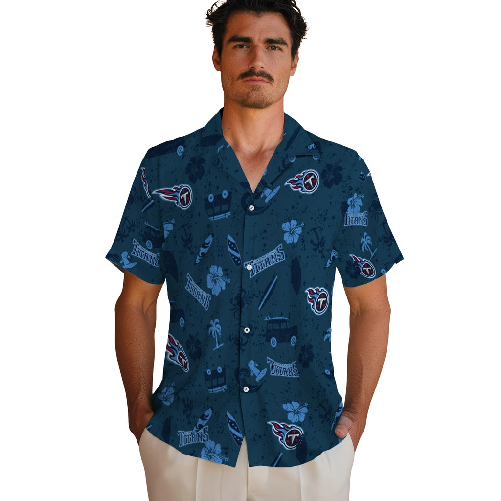 Tennessee Titans Hawaiian Shirt - Beach Vibe | Moonbestprint
