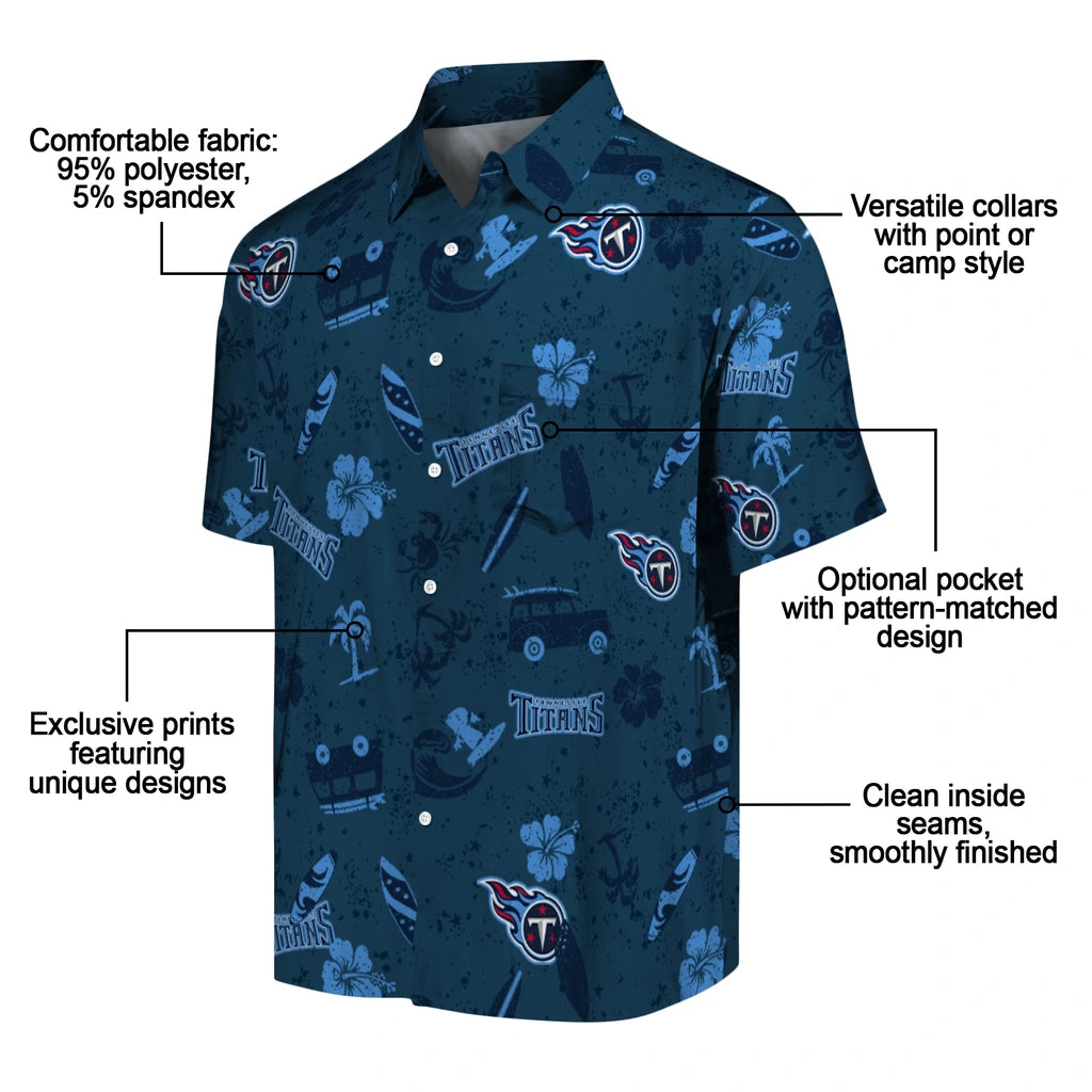 Tennessee Titans Hawaiian Shirt - Beach Vibe | Moonbestprint
