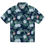 Tennessee Titans Hawaiian Shirt - Flamingo and Hibiscus | Moonbestprint