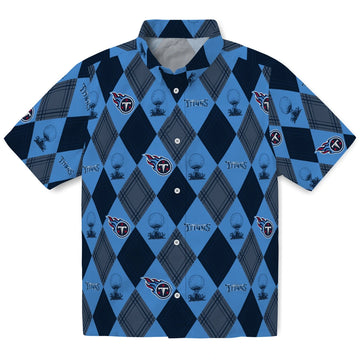 Tennessee Titans Hawaiian Shirt - Golfing Plaid | Moonbestprint