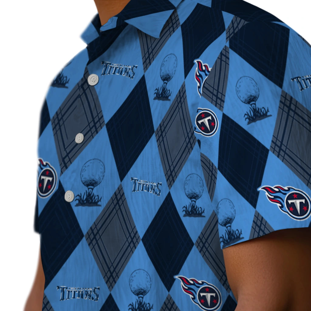 Tennessee Titans Hawaiian Shirt - Golfing Plaid | Moonbestprint
