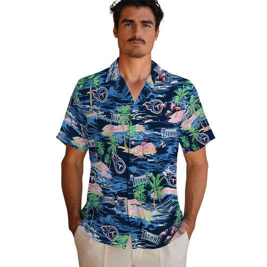 Tennessee Titans Hawaiian Shirt - Hawaii Island | Moonbestprint