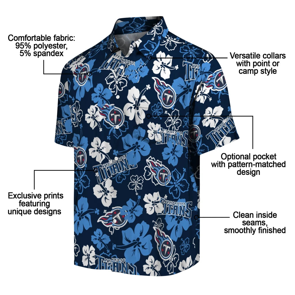 Tennessee Titans Hibiscus Bloom Hawaiian Shirt – Moonbestprint