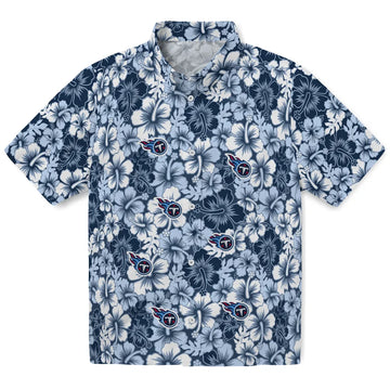 Tennessee Titans Hawaiian Shirt - Hibiscus Blooms | Moonbestprint