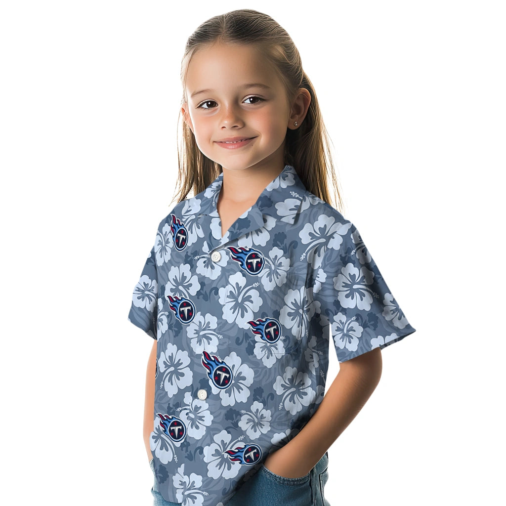 Tennessee Titans Hawaiian Shirt - Hibiscus Cluster | Moonbestprint