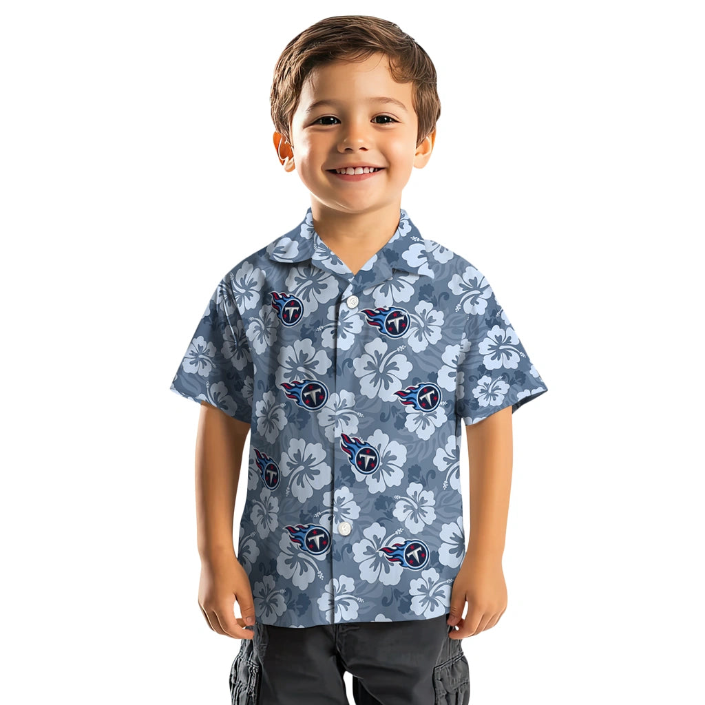 Tennessee Titans Hawaiian Shirt - Hibiscus Cluster | Moonbestprint