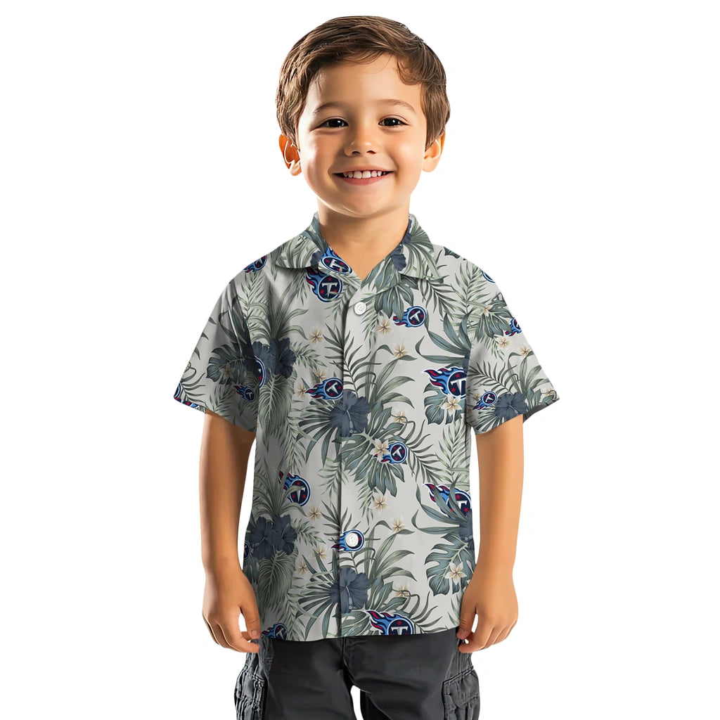 Tennessee Titans Hawaiian Shirt - Hibiscus Designs | Moonbestprint
