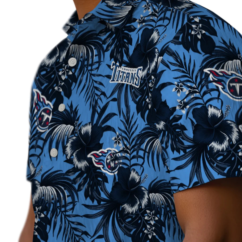 Tennessee Titans Hawaiian Shirt - Hibiscus Exotic | Moonbestprint