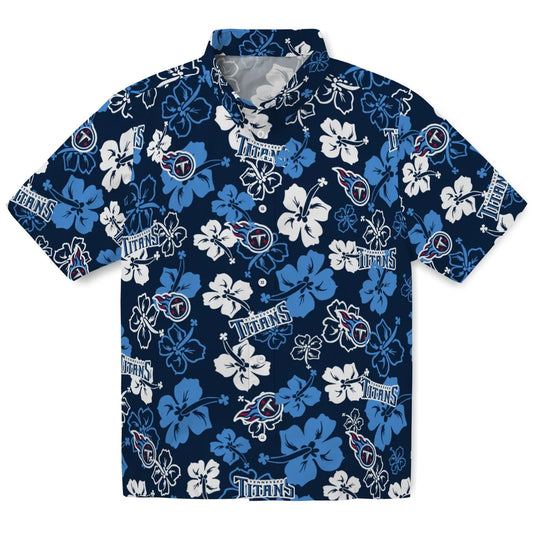 Tennessee Titans Hawaiian Shirt - Hibiscus Flower Design | Moonbestprint