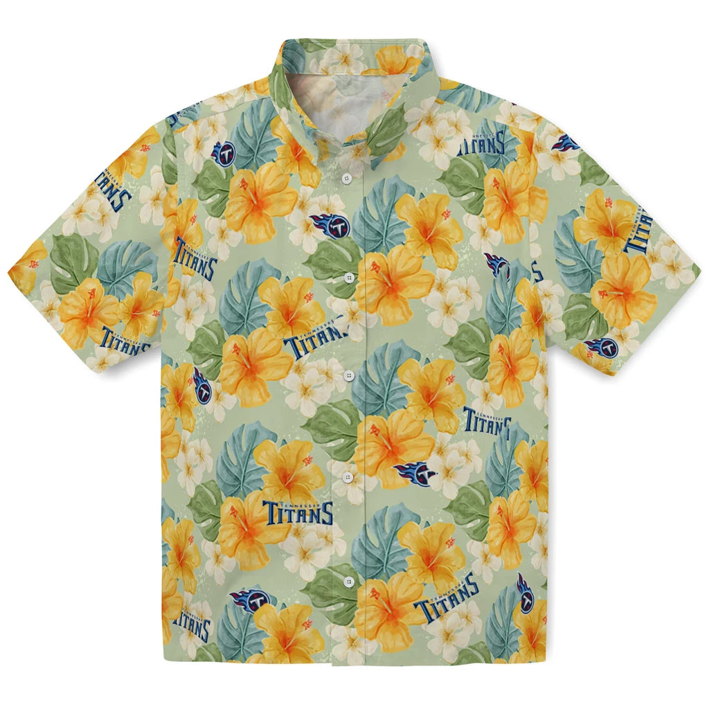 Tennessee Titans Hawaiian Shirt - Hibiscus Mood | Moonbestprint