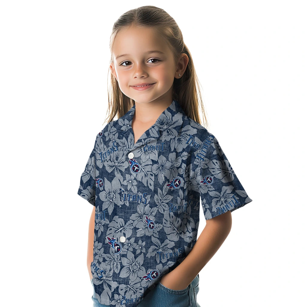 Tennessee Titans Hawaiian Shirt - Hibiscus Oasis | Moonbestprint