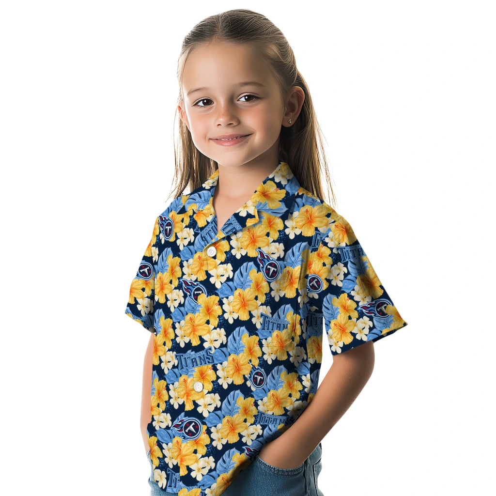 Tennessee Titans Hawaiian Shirt - Hibiscus Tropics | Moonbestprint
