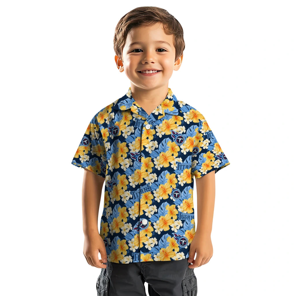 Tennessee Titans Hawaiian Shirt - Hibiscus Tropics | Moonbestprint