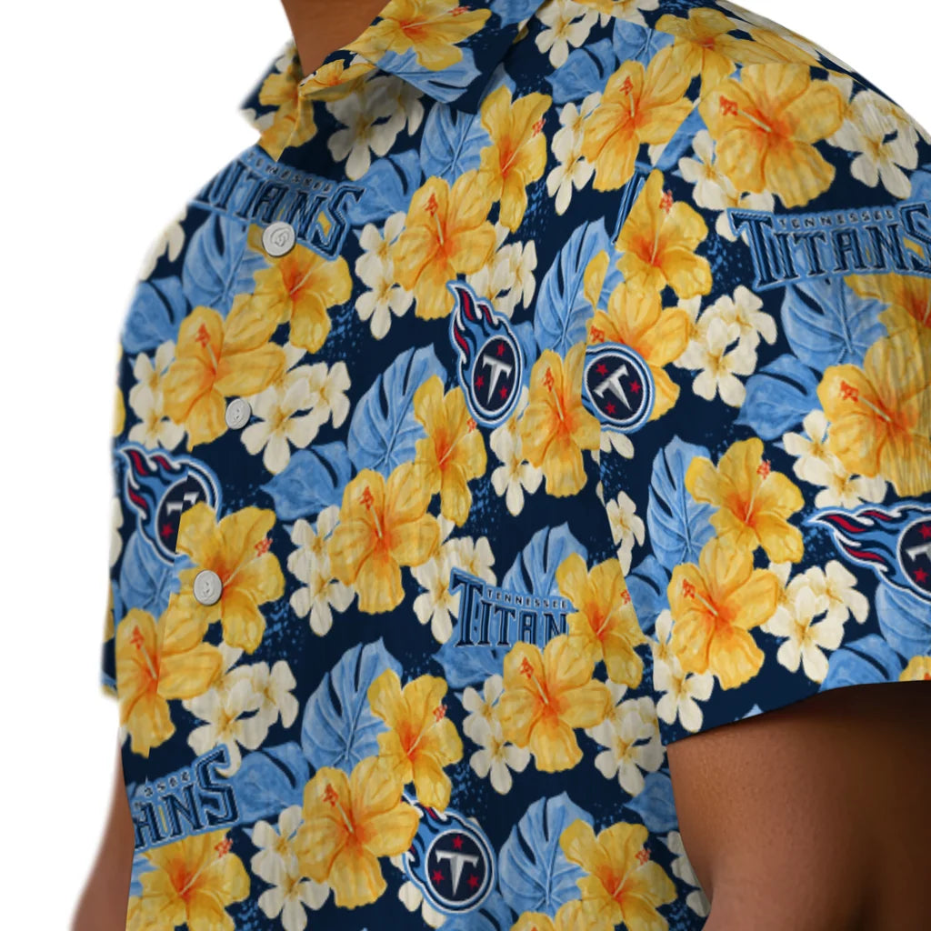 Tennessee Titans Hawaiian Shirt - Hibiscus Tropics | Moonbestprint