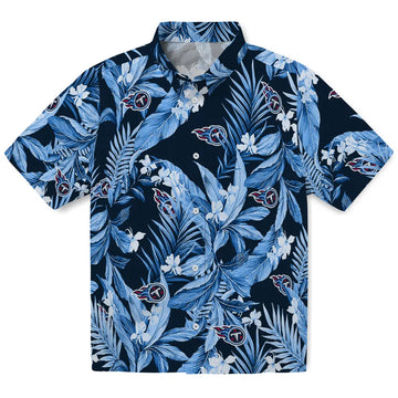 Tennessee Titans Hawaiian Shirt - Palm Leaves | Moonbestprint