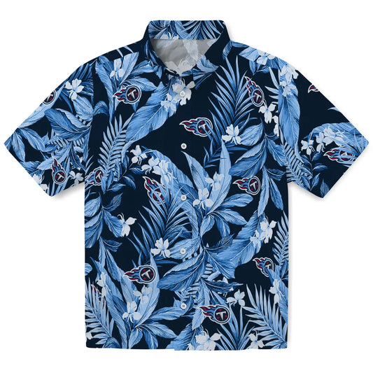 Tennessee Titans Hawaiian Shirt - Palm Leaves | Moonbestprint